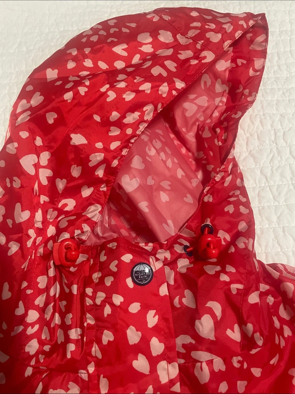 Women's Red Heart Print Crossbody Bag - Unbranded